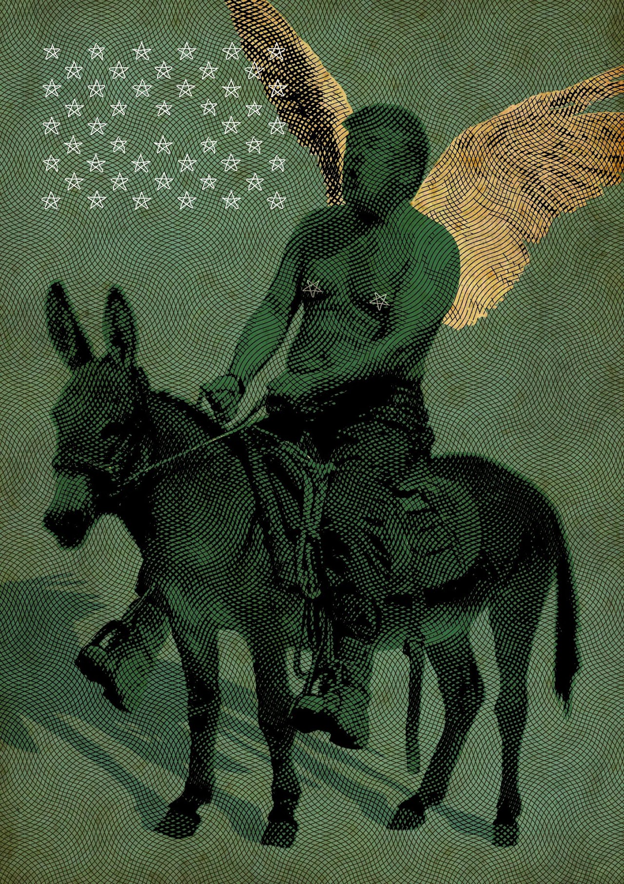 Этюд с ослом. Изумрудная зелень [Study with a donkey. Emerald green]